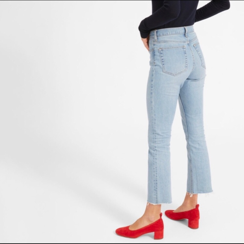 NWT Everlane Kick Crop Jeans Light Wash